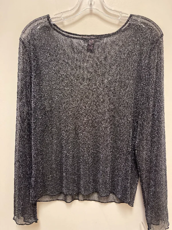 Casual Looks Top Long Sleeve By Victorias Secret In Black, Size: L
