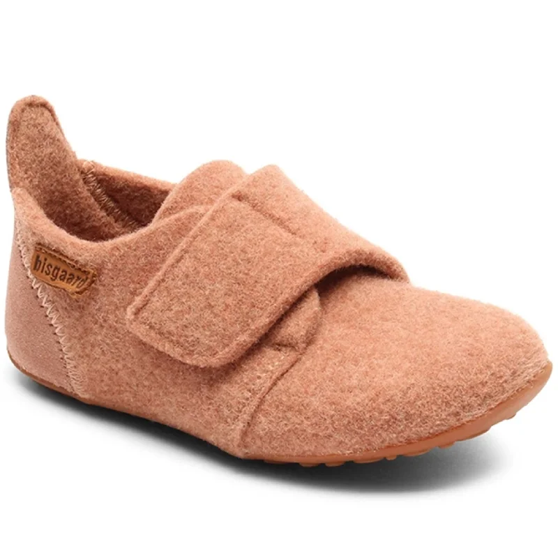 Ultra-Fashion Sneakers Bisgaard Indoor Shoes Wool Velcro Rose