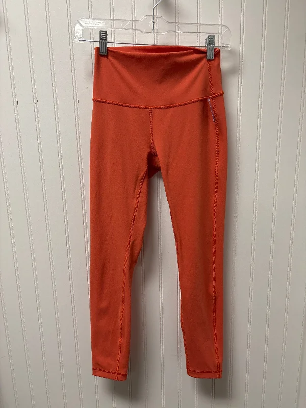 Classic Pieces Athletic Leggings By Lululemon In Orange, Size: S