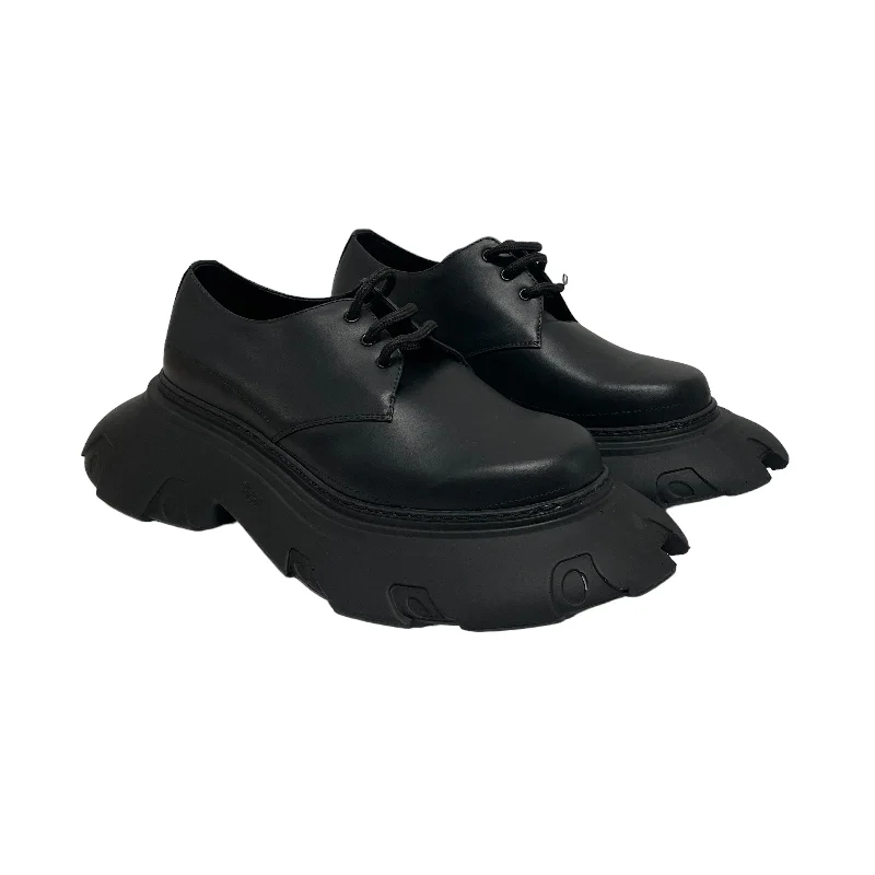 Everyday Sneakers COMME des GARCONS/Dress Shoes/EU 39/Leather/BLK/XL SOLE RUNNER/DERBY