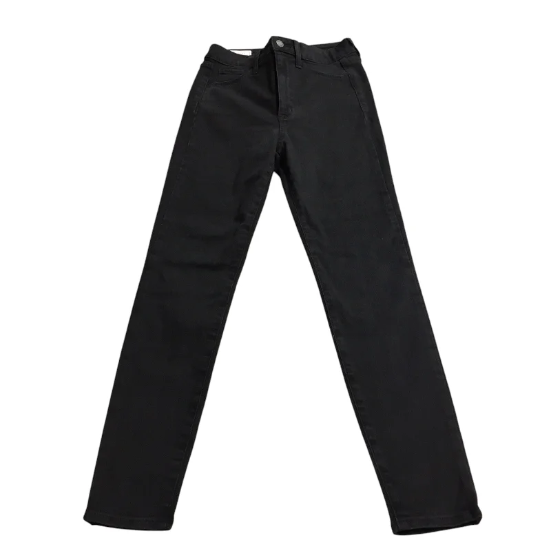 Everyday Comfort Wear Jeans Jeggings By Gap In Black Denim, Size: 4