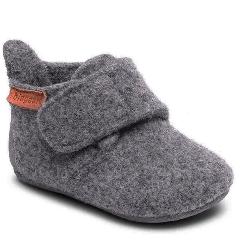 Casual Footwear Bisgaard Indoor Shoes Wool Grey
