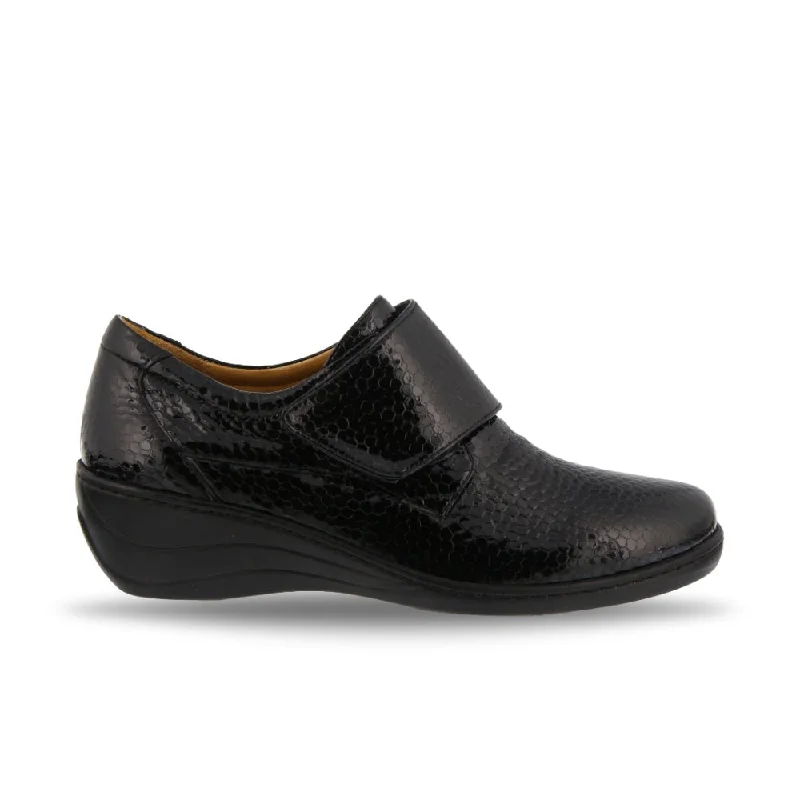 Air Cushion Sneakers Spring Step Women's Corvo - Black Patent