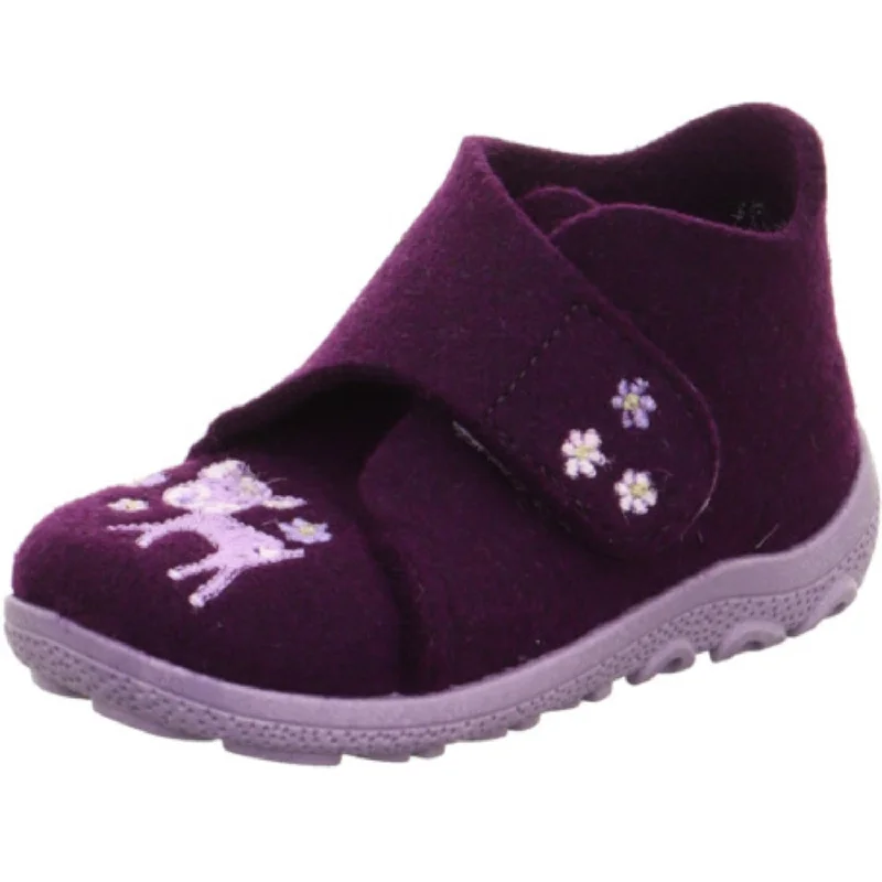 Water-Resistant Sneakers Superfit Purple Happy Octi Slippers With Warm Lining