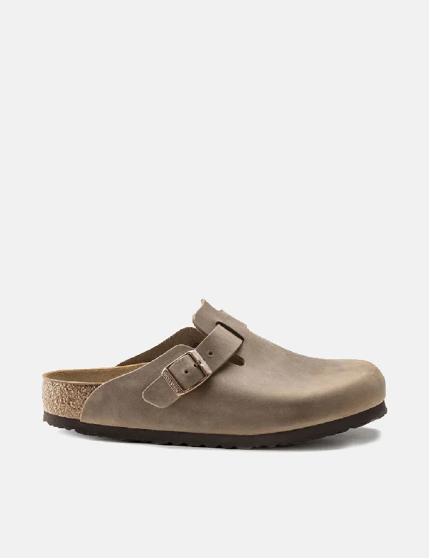 Modern Casual Shoes Womens Birkenstock Boston Oiled Leather (Narrow) - Tobacco Brown Modern Casual Shoes Womens Birkenstock Boston Oiled Leather (Narrow) - Tobacco Brown