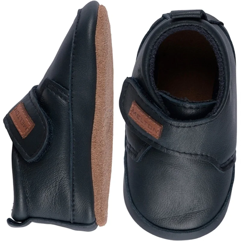 Premium Sneakers MELTON Leather Slippers Classic Marine