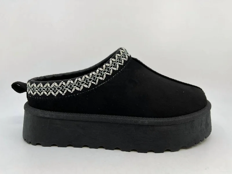 Ultra-Fashion Sneakers Women's Platform Outdoor Slippers In Black