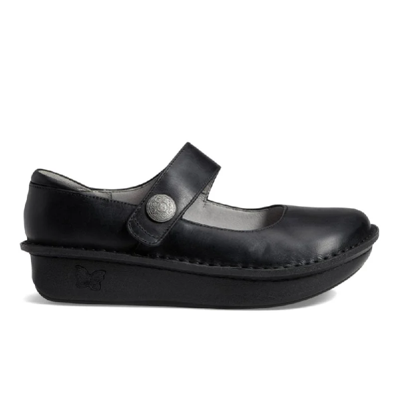Cozy Slip-Ons Alegria Women's Paloma - Oiled Black