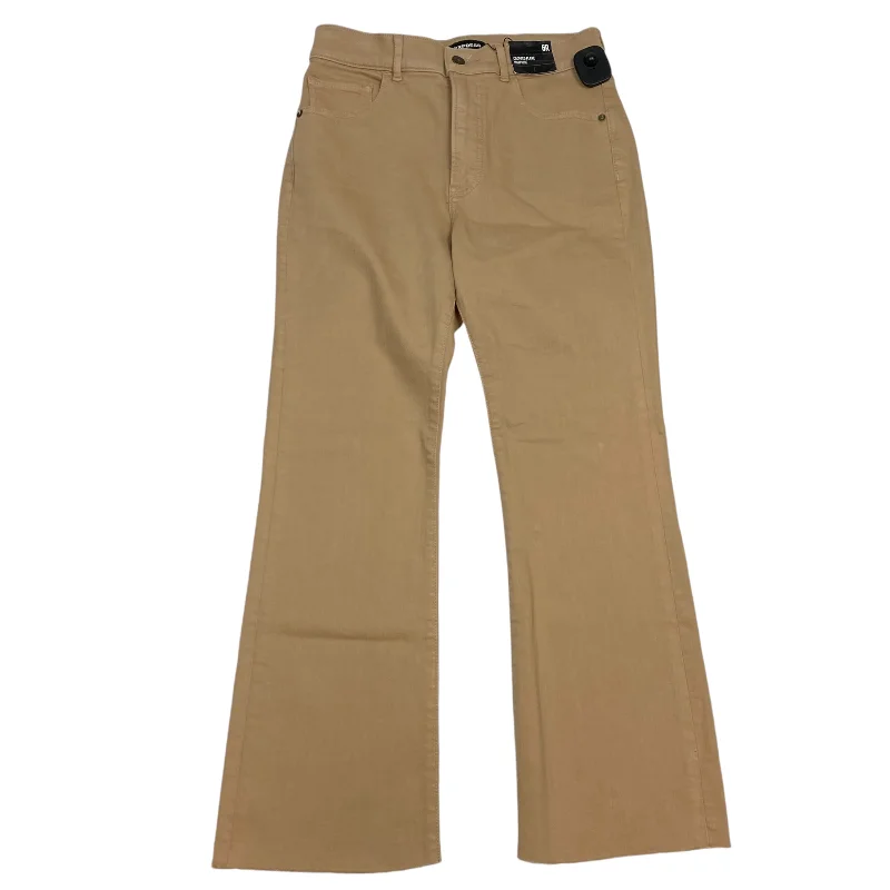 Outdoor Clothing Jeans Flared By Express In Tan Denim, Size: 6