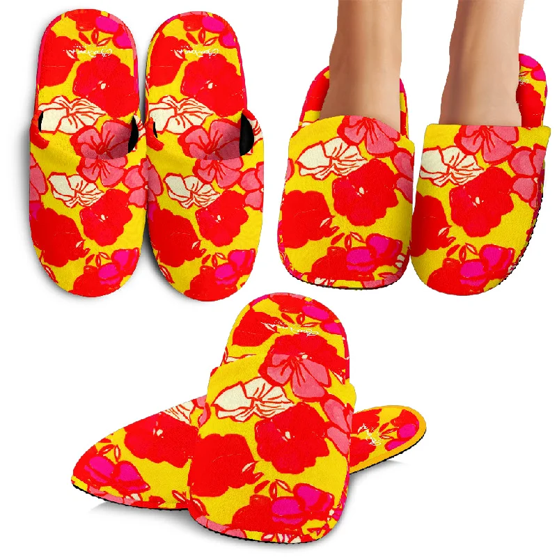 Cozy Slip-Ons Sixties Floral Slipper