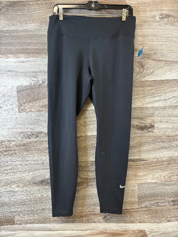 All-Weather Wear Athletic Leggings By Nike Apparel In Black, Size: Xl