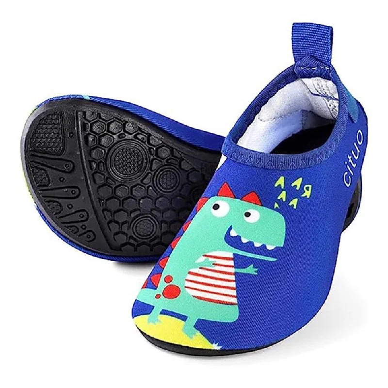 Orthopedic Sneakers Blue Dino Non- slip, Quick dry Beach shoes for kids