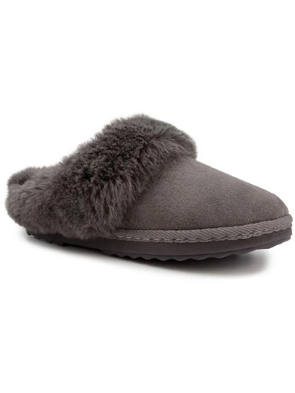 Trendy Walking Shoes Josie Womens Suede Slip-On Moccasin Slippers