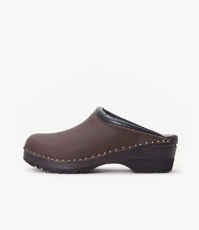 Lightweight Shoes 'Monet' Clog – Brown Nubuck