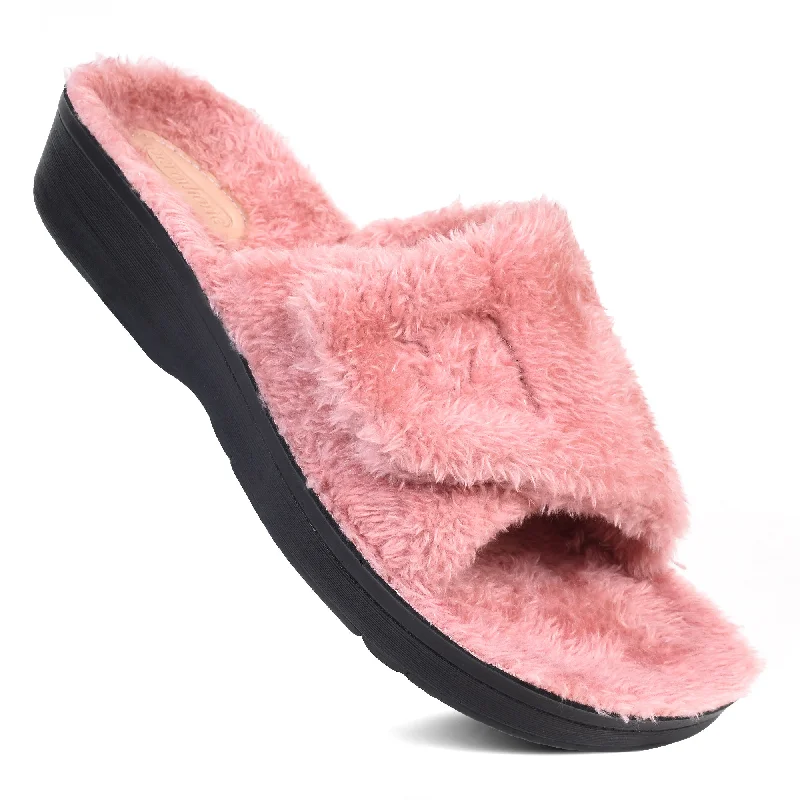Smooth Leather Shoes Aerothotic - Gemma Warm Women's Slipper
