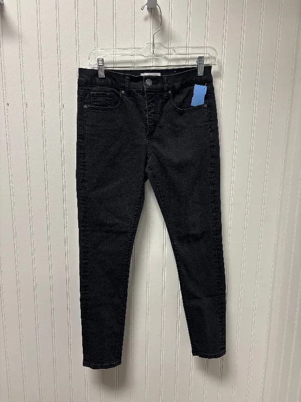 Smart Outfits Jeans Skinny By Loft In Black Denim, Size: 6