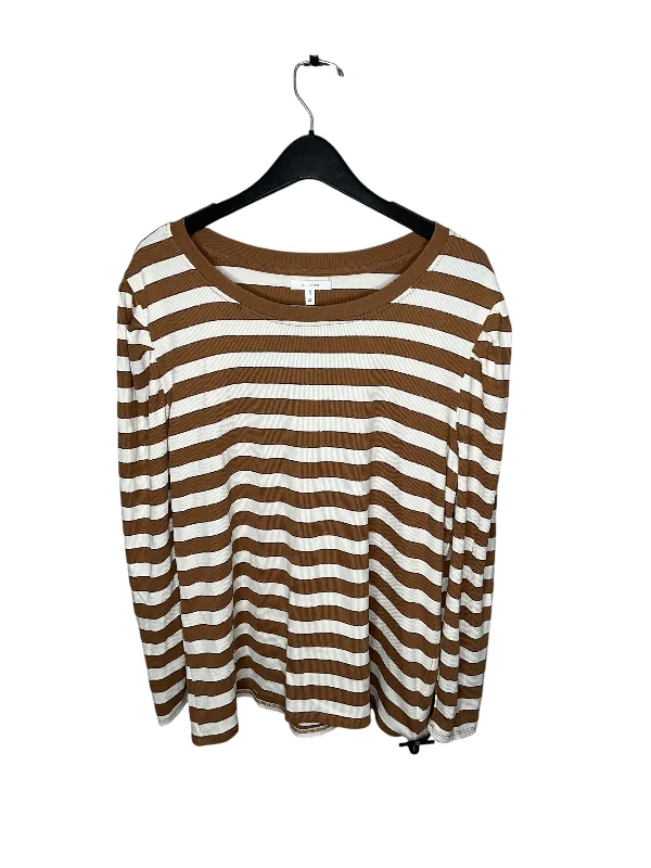 Smart Tops Top Long Sleeve By Maurices In Striped Pattern, Size: Xl