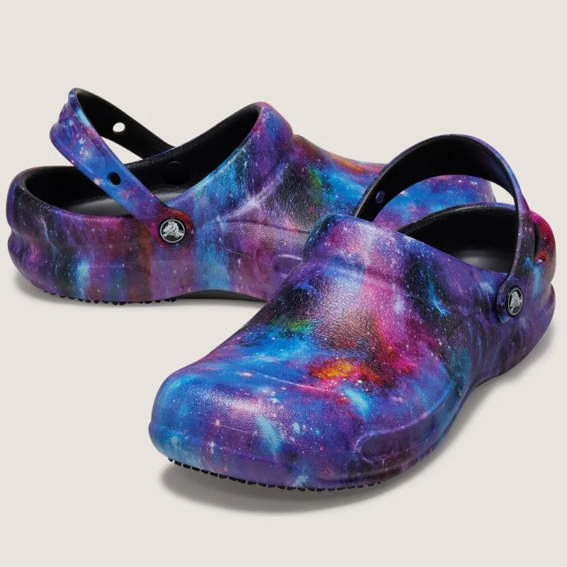 Elegant Footwear Crocs Bistro Work Graphic Clog