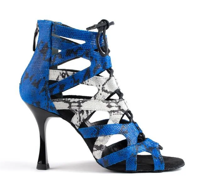 Plush Footwear PortDance PD804 Blue Snake