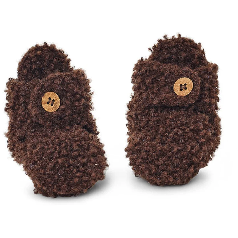 Travel Sneakers Smallstuff Brown Booties Bouclé Merino Wool