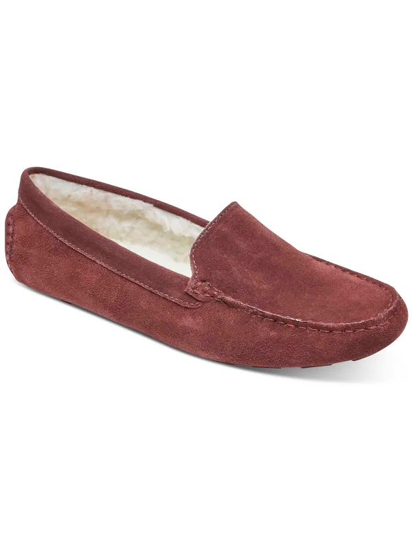 Classic Comfort Shoes Bayview Womens Suede Cozy Moccasin Slippers
