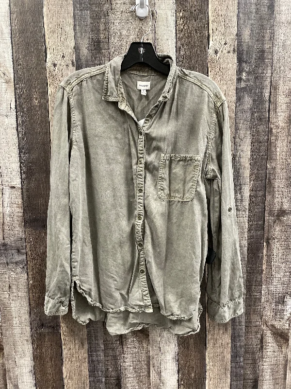 Comfy Styles Top Long Sleeve By Sneak Peek In Green, Size: L