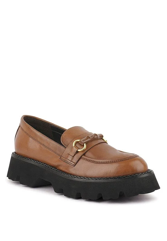 Sporty Sneakers VIOT - Chunky Leather Loafers for women