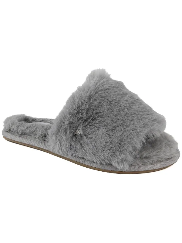 Urban Casual Shoes Lilly Womens Faux Fur Slide Slippers