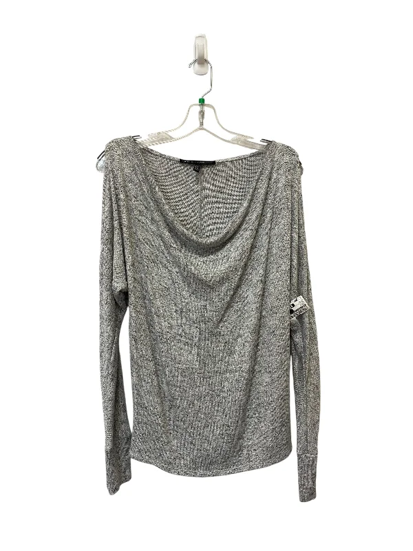 Flexible Outerwear Top Long Sleeve By White House Black Market In Silver, Size: S