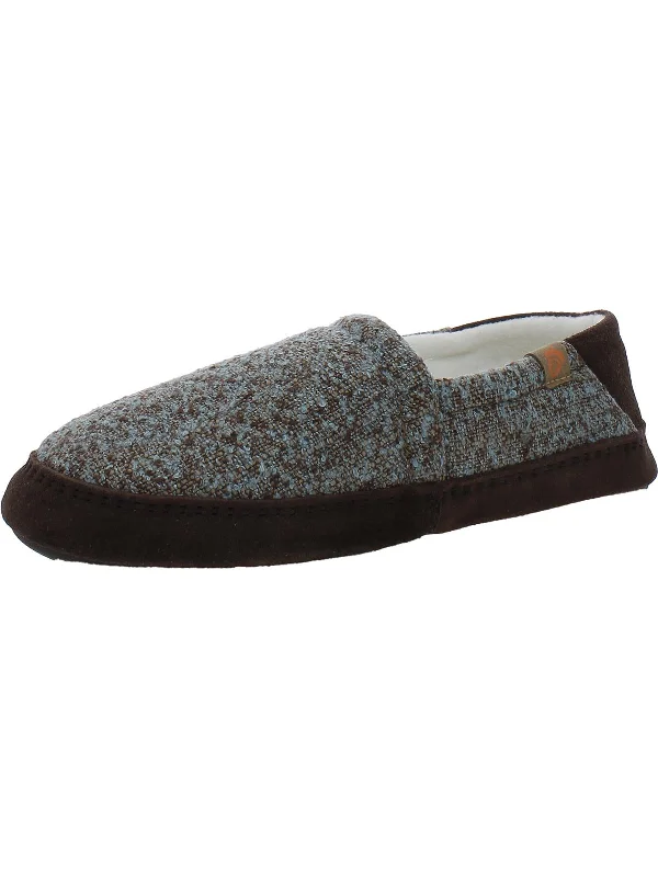Vintage Sneakers Womens Marled Manmade Moccasin Slippers