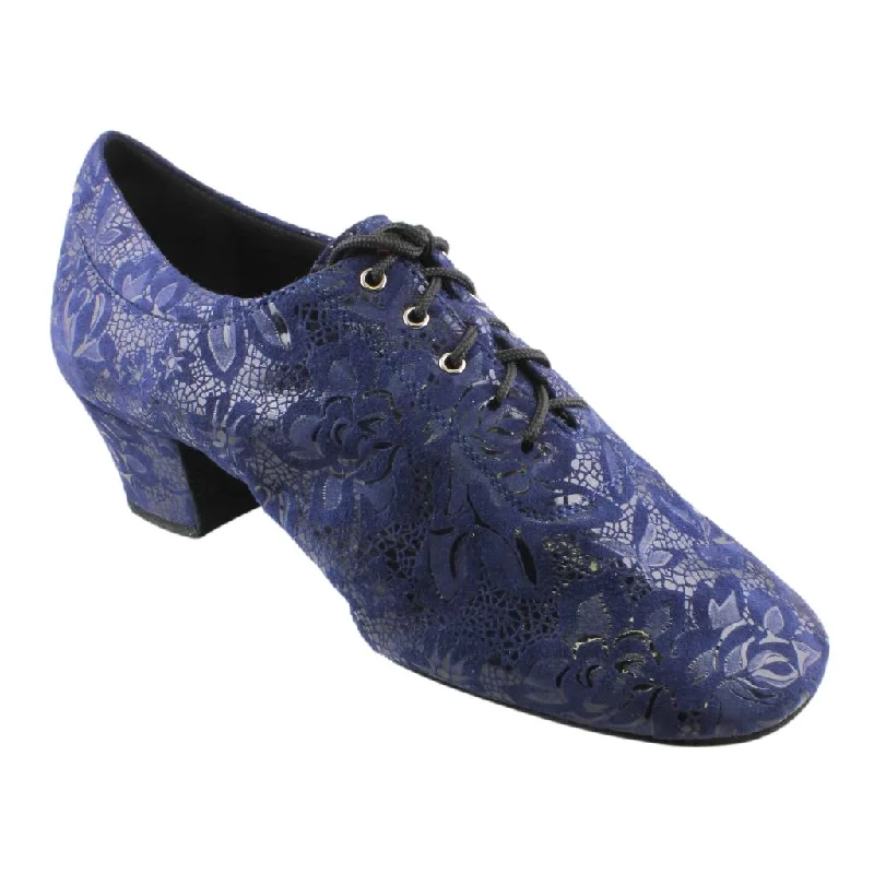 Streetwear Footwear Practice Dance Shoes, 1205 Flexi, Leather, Navy Blue Lace