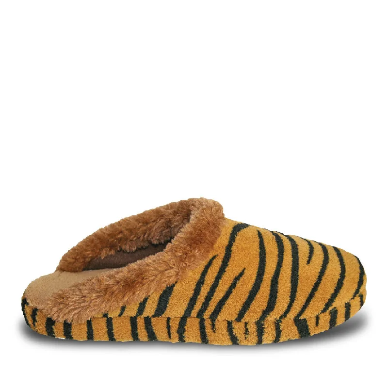 Eco-Friendly Footwear Women's Foam Slide Scuffs - Tiger