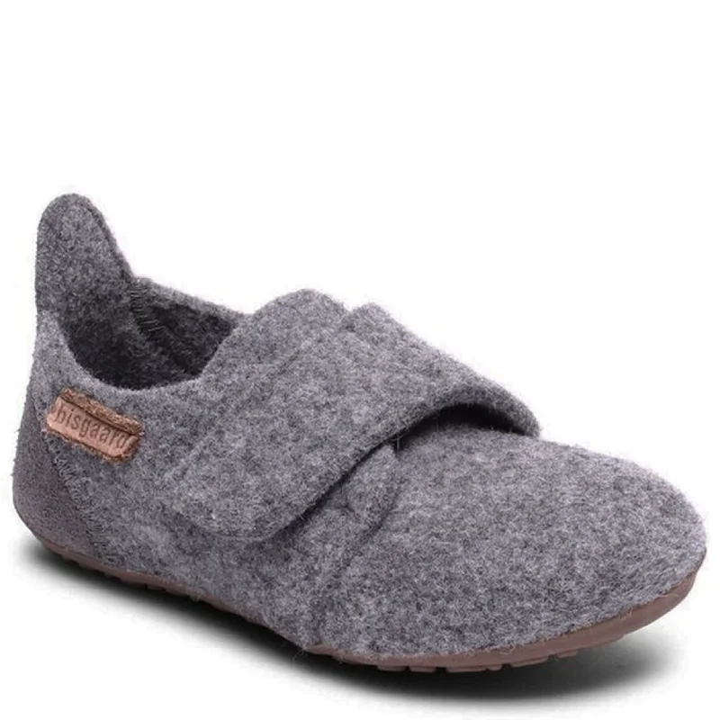 Breathable Mesh Sneakers Bisgaard Indoor Shoes Wool Velcro Grey