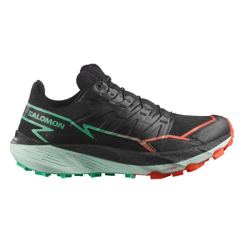 Classic Sneakers Salomon Thundercross | Black / Cherry Tomato / Electric Green | Womens