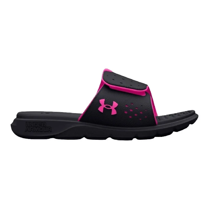 Premium Sneakers Women's Ignite Pro Slides In Black/rebel Pink