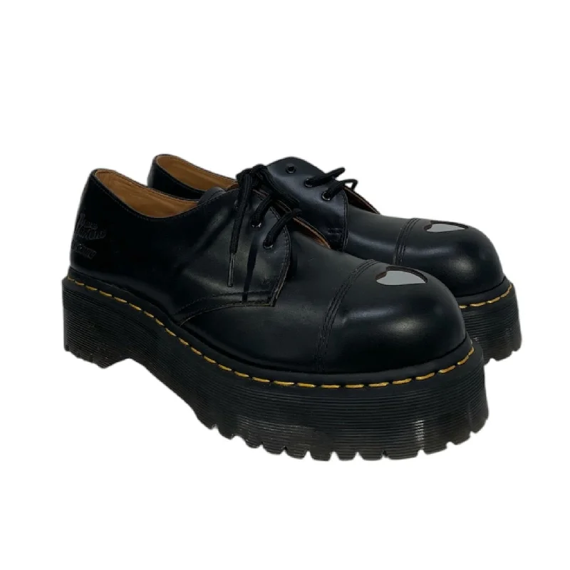 Chic Sneakers Dr.Martens/Loafers/US 9/Leather/BLK/HEART TOEBOX
