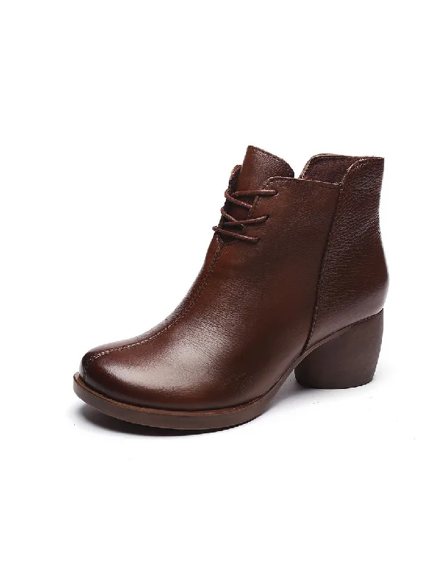 Travel Sneakers Winter Autumn Comfortable Elegant Chunky Heel Boots