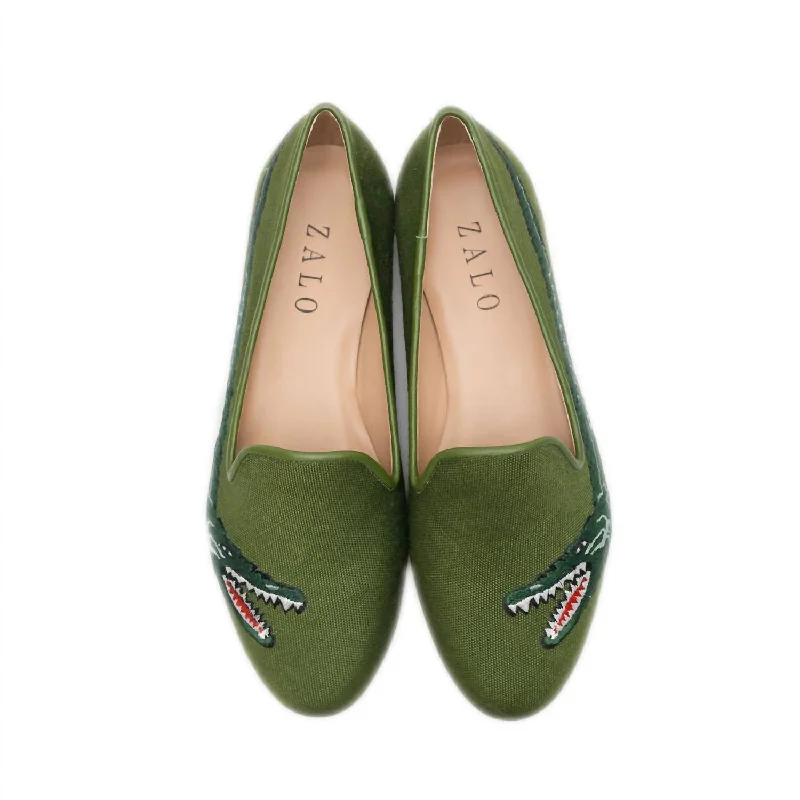 Casual Footwear Women's Caiman Slipper In Olive