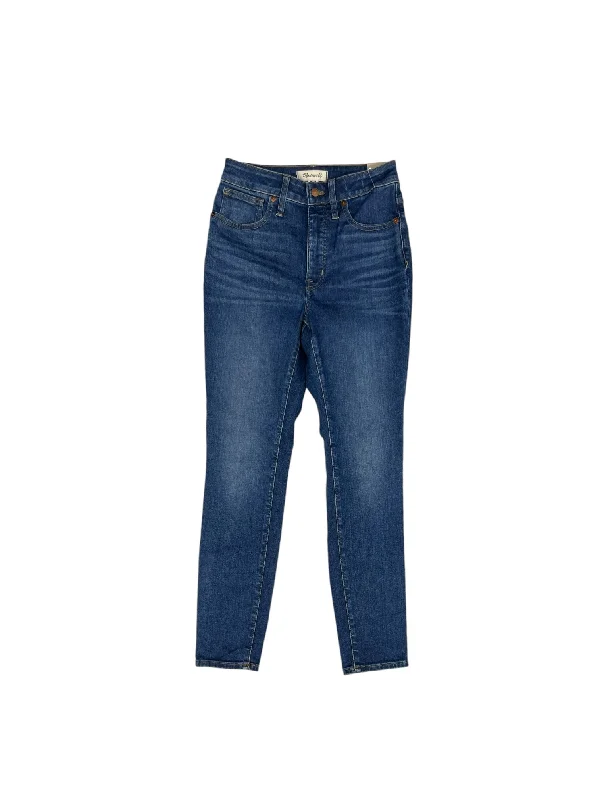 Cool Jackets Jeans Skinny By Madewell In Blue Denim, Size: 4