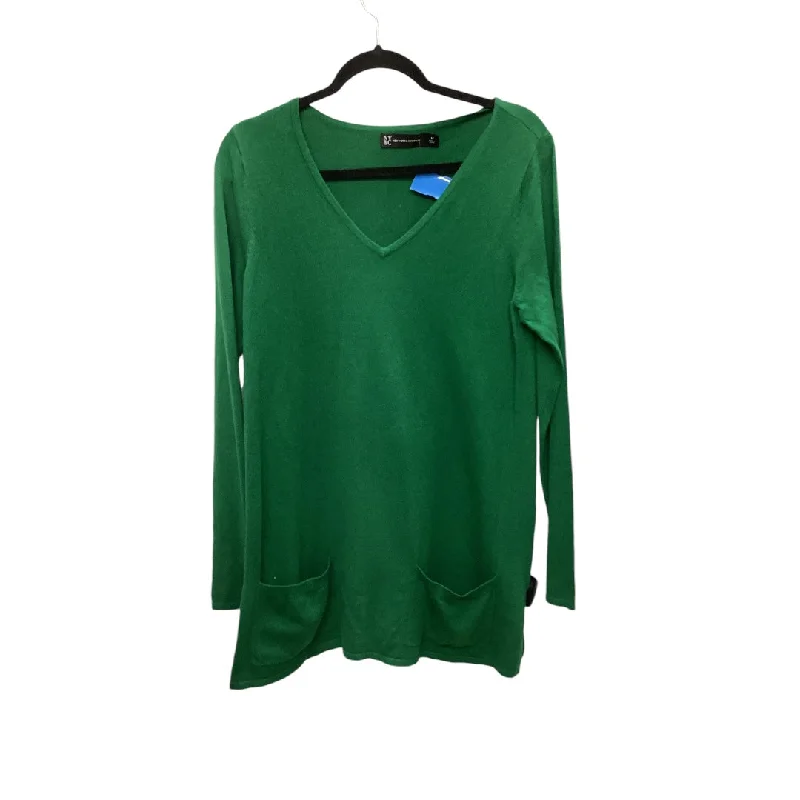 Versatile Wardrobe Top Long Sleeve By New York And Co In Green, Size: M
