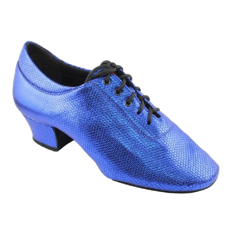 Stylish Comfort Shoes Practice Dance Shoes, 1205 Flexi, Blue Shine, Leather