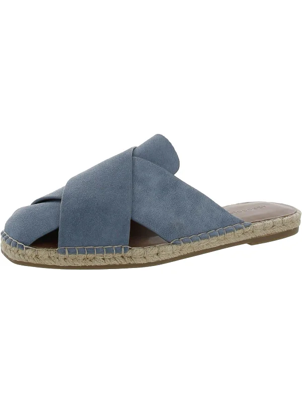 Lightweight Breathable Shoes Womens Braided Leather Slide Slippers