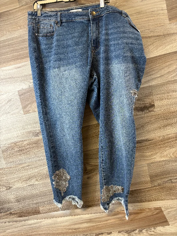 Effortless Gear Jeans Straight By Lane Bryant In Blue Denim, Size: 20