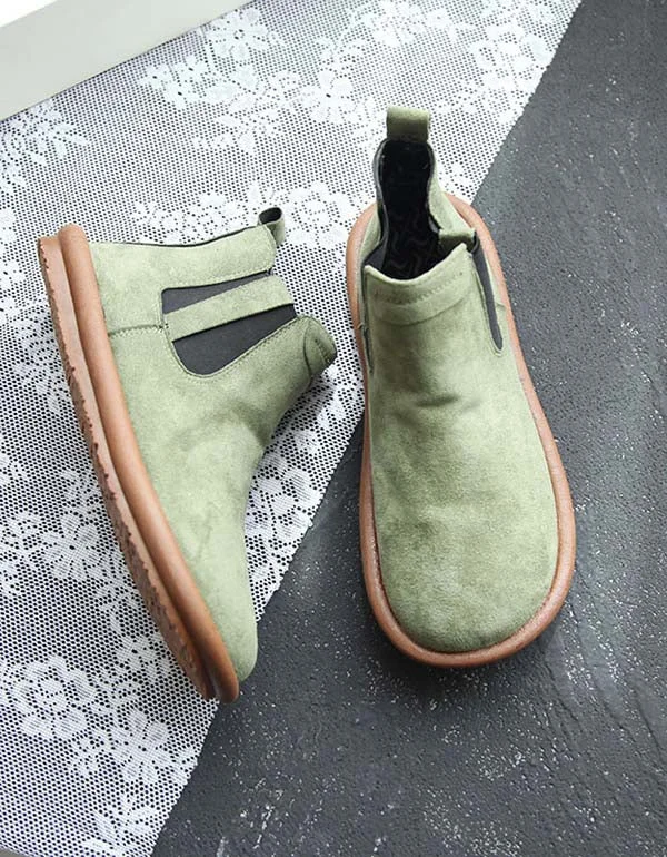 Comfortable Slip-Ons Autumn Retro Chelsea Boots