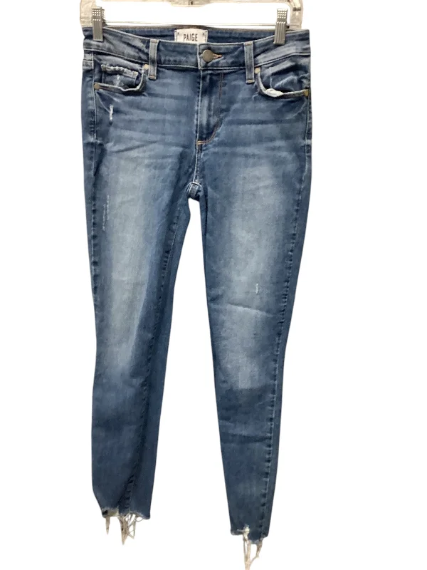 Casual Layers Jeans Skinny By Paige In Blue, Size: 4
