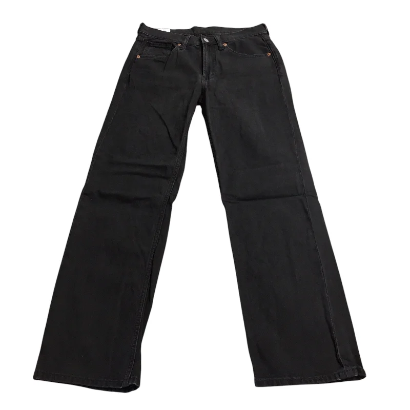 Sporty Jackets Jeans Straight By Gap In Black Denim, Size: 2