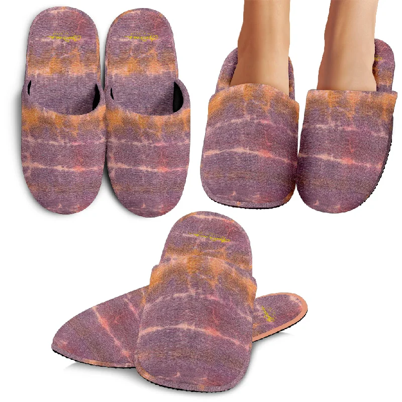 Classic Comfort Shoes Purple Sunset Tie Dye Slipper