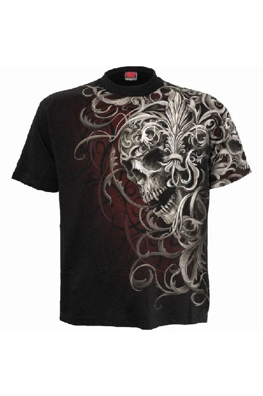 Active Essentials Skull Shoulder Wrap - Allover T-Shirt Black