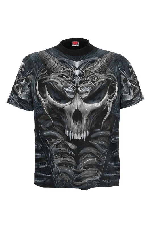 Smart Outfits Skull Armour - Allover T-Shirt Black