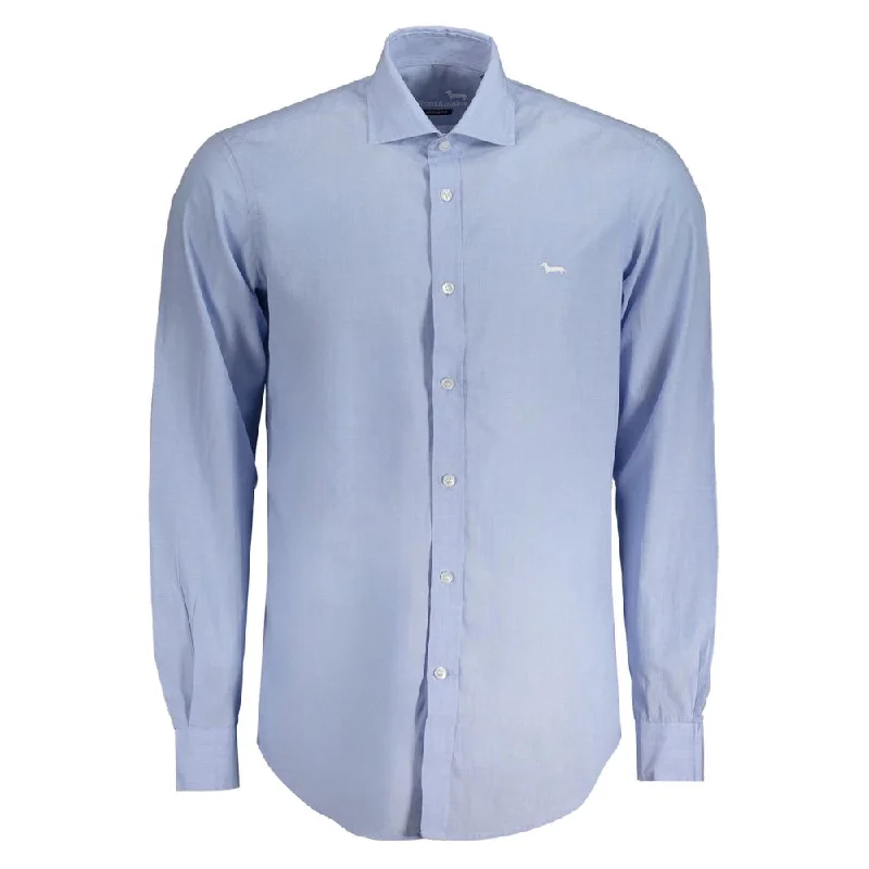 Classic Comfort Harmont & Blaine blue Cotton Men's Shirt
